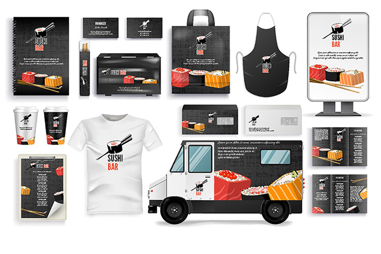 飲食店の販促物の写真